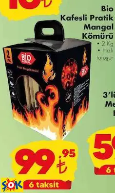 BİO KAFESLİ PRATİK MANGAL KÖMÜRÜ